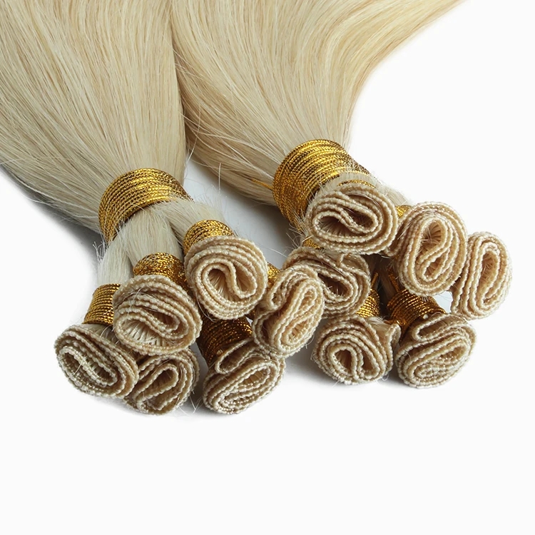 Hand-tied weft