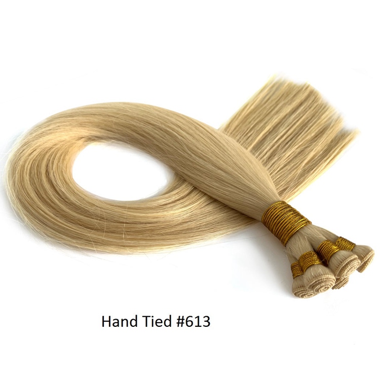 Hand-tied weft